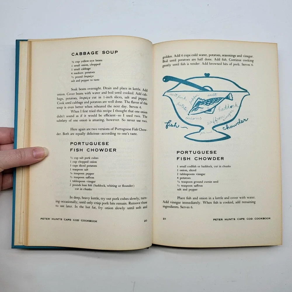 Peter Hunt's Cape Cod Cookbook 1962 Vintage‎ New England Cook Book Recipes